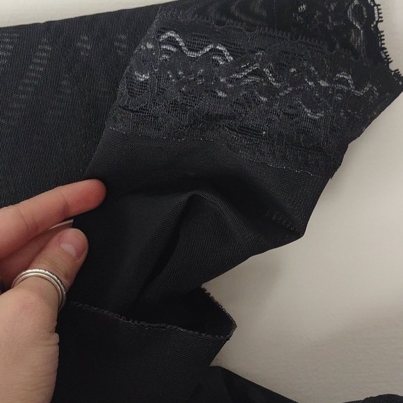 NEW Rago Breathable Hourglass High Waist Zipper Shaper Lace Shorts 6201 Black - Picture 7 of 7